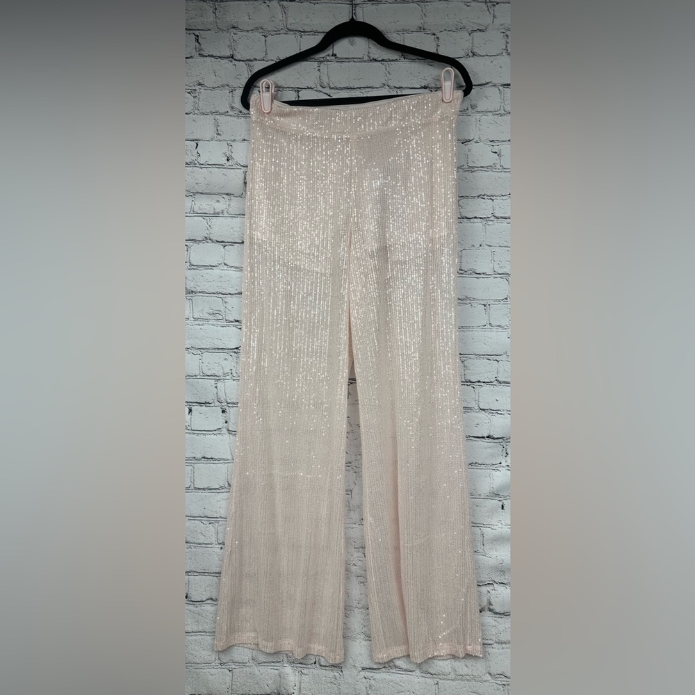 NWT Wild Fable Sequin Women's Pants holiday pink